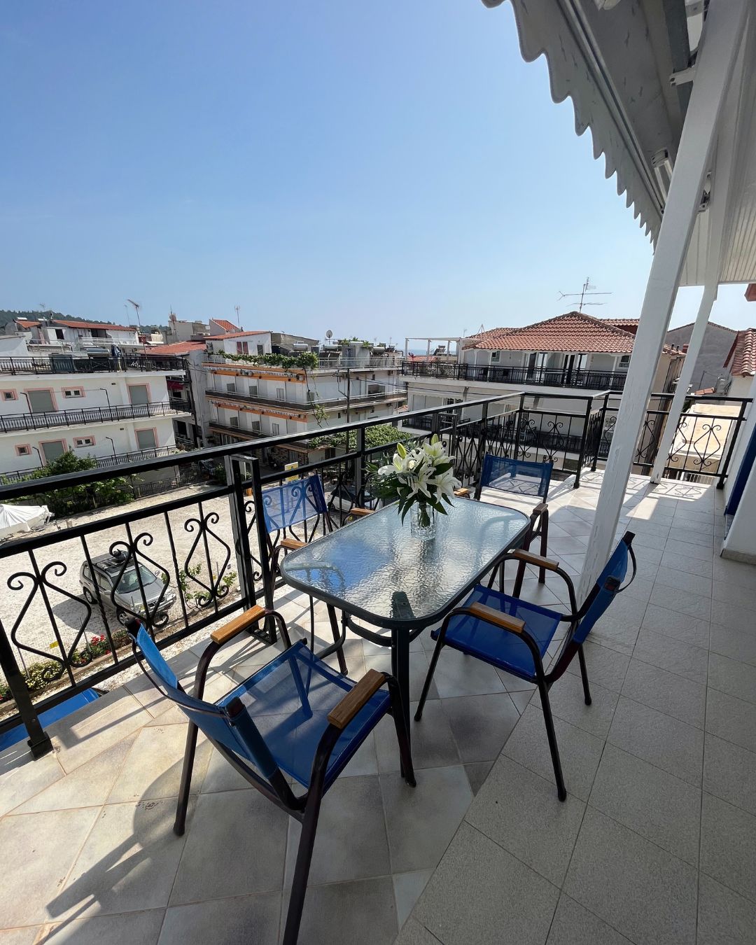 Apartment for 4 people in Thassos - charming balcony