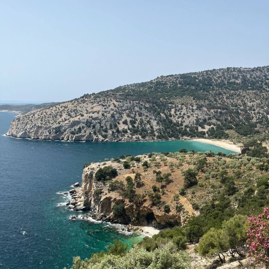 Πανοραμική όψη από το Μοναστήρι του Αρχάγελλου Μιχαήλ στη Θάσο